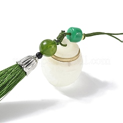 Pendentifs décoratifs en forme de boules d'encens en résine de lotus&nbsp;HJEW-D300-01A-02PG