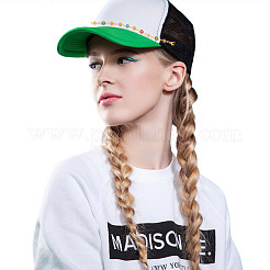 Цепочка для бейсбольной кепки с латунными эмалированными звеньями AJEW-GO00028