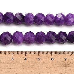 Fili di perle sfaccettate di giada bianca naturale tinta&nbsp;GG-CBAE966-01B-T