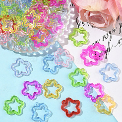 100шт прозрачные акриловые подвески TACR-SP0001-33