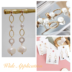 3 стиль латунные открытые соединительные кольца&nbsp;KK-HY0002-75