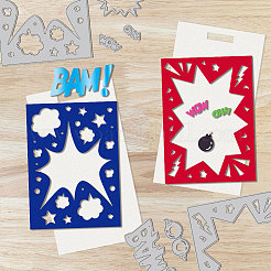 Взрыв знак тема углеродистая сталь штампы трафареты DIY-WH0309-1792