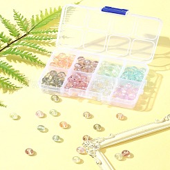 8 цвет стеклянных бусин GLAA-FS0001-86