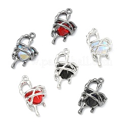 12 Stück 6 Farben Harz-Strass-Anhänger&nbsp;RB-CJ0001-09