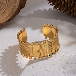 Модные открытые браслеты-манжеты из нержавеющей стали 304 OU3634