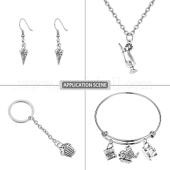 100 шт. 10 стильные подвески из цинкового сплава в тибетском стиле с чайной тематикой&nbsp;TIBEP-CJ0001-69