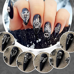 64 шт. 16 стиля кабошонов из сплава на тему Хэллоуина&nbsp;DIY-GA0007-20