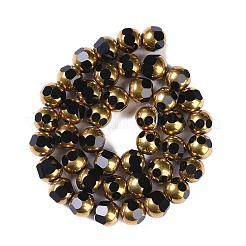 Стеклянные бусины с гальваническим покрытием &nbsp;EGLA-Q128-04A-FP06