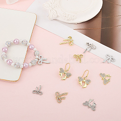 32шт 8 стиля подвески из сплава со стразами FIND-SC0016-48