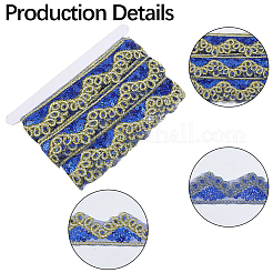 Ruban de dentelle polyester scintillant&nbsp;SRIB-WH20020-049A
