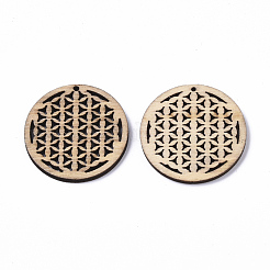 Pendente in legno naturale non colorato&nbsp;WOOD-T028-17