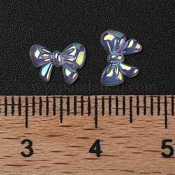 ABSプラスチック製カボション  虹色の  蝶結び  貝殻色  6x8.5x1.5mm&nbsp;FIND-B043-06B
