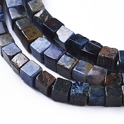 Натуральные дюмортьеритовые кварцевые бусы G-D0020-18