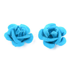 Флокированные алюминиевые бусины FALUM-S001-001J