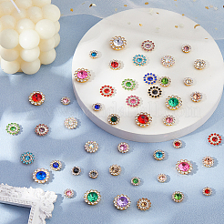 Glas Strass Knöpfe&nbsp;DIY-HS0001-64