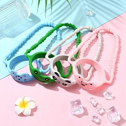 4шт. 4-цветный силиконовый плетеный шнур для ручки бутылки с водой&nbsp;DIY-CJ0002-63