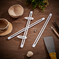 Kunststoff-Messlineal&nbsp;TOOL-WH0155-186