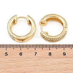 Pendientes de aro de circonio cúbico de micro pave de latón&nbsp;KK-CBA8324-06G-01