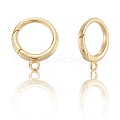 6 шт. латунные пружинные кольца-затворы KK-BBC0020-04