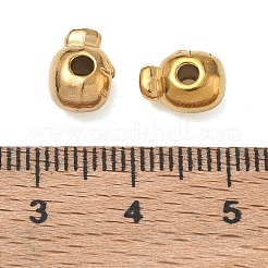 304ステンレススチールビーズ  ニンジン  イオンプレーティング（ip）  18KGP本金メッキ  9x5.5x7mm  穴：2.3mm&nbsp;SA-CBA740F-04G