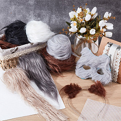 6 шт. 6-х цветная рождественская ткань из 60% волокна и 40% полиэстера&nbsp;AJEW-NB0006-74