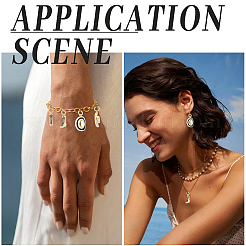 8 шт. 2 стиля латунных эмалевых подвесок&nbsp;KK-BBC0022-17