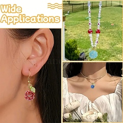 10 шт. 10-х цветные стеклянные бисерные фруктовые подвески&nbsp;PALLOY-YW00080