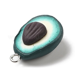 Подвески из непрозрачной смолы с фруктами RESI-G069-04B