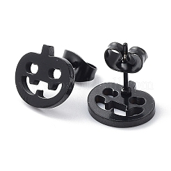 Серьги-гвоздики из нержавеющей стали 304 на Хэллоуин&nbsp;LS-EJEW-H136-07EB