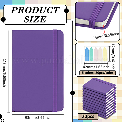 20 блокнот из искусственной кожи&nbsp;AJEW-WA0001-36D
