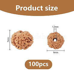 100 Stück Rudraksha-Mala-Perlen&nbsp;FIND-DC0008-44C