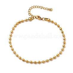 Браслеты из шариковой цепочки из нержавеющей стали 304 для женщин&nbsp;BJEW-B140-04G