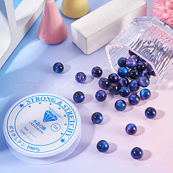 1 нить бусин из натурального тигрового глаза G-TA0002-65A