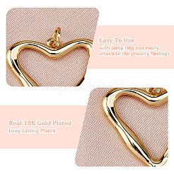 10шт 2 стиля латунные подвески KK-HS0015-24