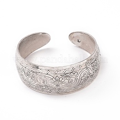 Богемный браслет в тибетском стиле из сплава с толстой открытой манжетой для женщин&nbsp;LS-BJEW-E002-01AS-01