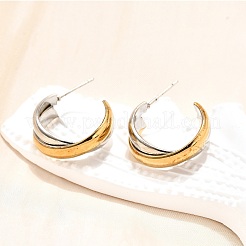 Pendientes de botón de acero inoxidable 304&nbsp;EJEW-O066-03M