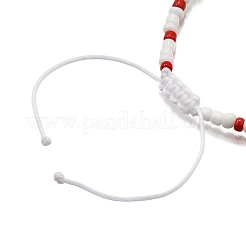 4шт стеклянные бусины плетеные браслеты из бисера для мужчин и женщин BJEW-TA00648