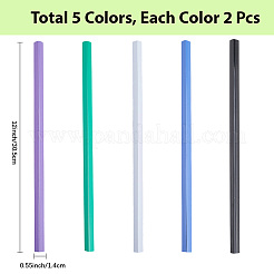 10шт. 5-х цветная пластиковая вставка для папки&nbsp;AJEW-CP0008-78