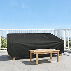 ポリエステル製屋外用家具カバー  ブラック  1040x2000x3mm&nbsp;AJEW-WH0481-639