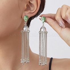 Boucles d'oreilles chandelier en alliage et strass pour femmes&nbsp;WG20C0F-02