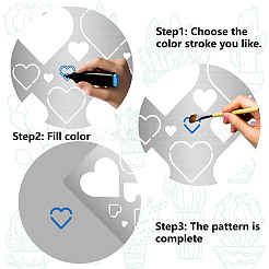 Трафареты для резки металла из нержавеющей стали ко дню святого валентина DIY-WH0518-001