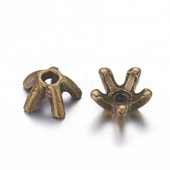 5 -petal тибетском стиле сплава крышки шарика MLF0663Y-NF-01