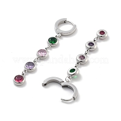 Серьги с застежкой-рычагом из нержавеющей стали 304 EJEW-K281-09P