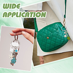 12шт. 3 брелока из синтетической бирюзы&nbsp;KEYC-ME00003