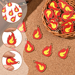 24 шт. подвески из сплава и эмали на тему пожаротушения&nbsp;ENAM-SC0007-23