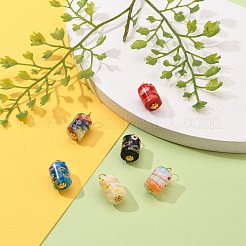 Колонна ручной работы миллефиори стеклянная подвеска лэмпворк X-PALLOY-JF00552