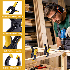 Abrazaderas de resorte de plástico resistentes para manualidades de diy&nbsp;TOOL-WH0059-079
