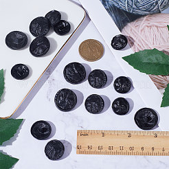 24 шт. 3 стильных пуговицы из сплава с тремя отверстиями на ножке BUTT-GF0001-37