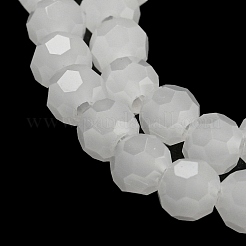 Supports de perles de verre imitation jade&nbsp;EGLA-A035-J4mm-D05