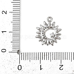 Латунные микропаве прозрачные подвески с фианитом&nbsp;LS-KK-L238-17P